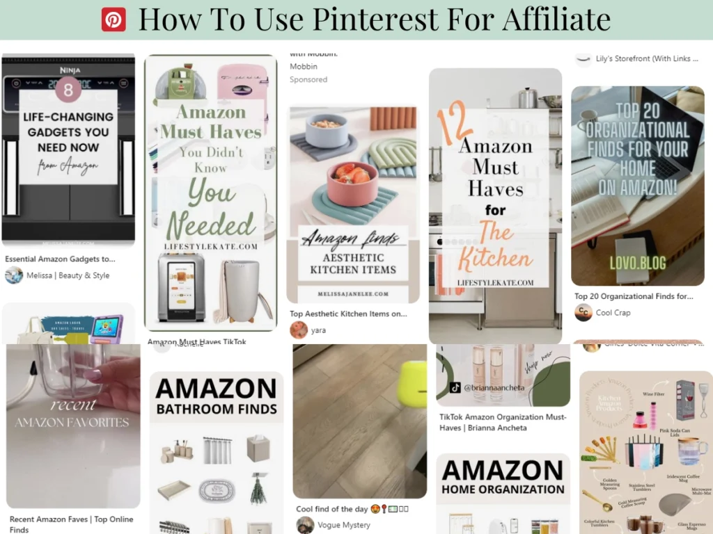 Affiliate marketing with Pinterest