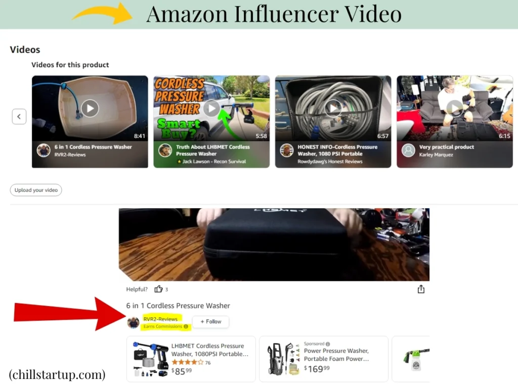 amazon influencer video