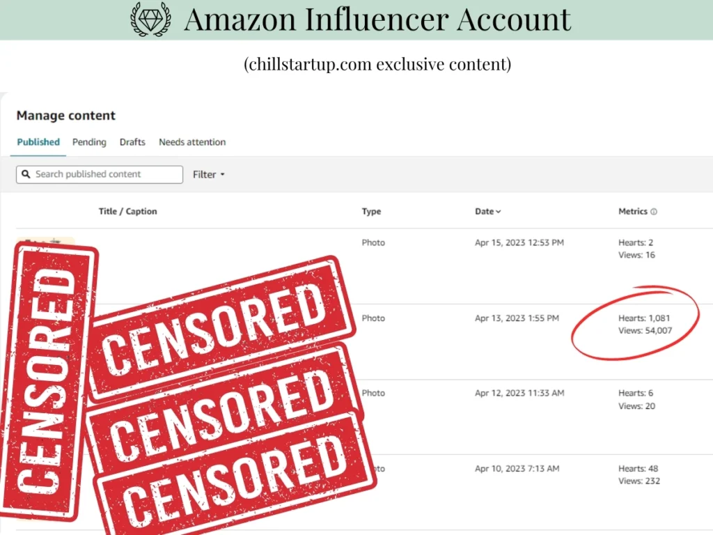 amazon influencer affiliate marketing with picture.